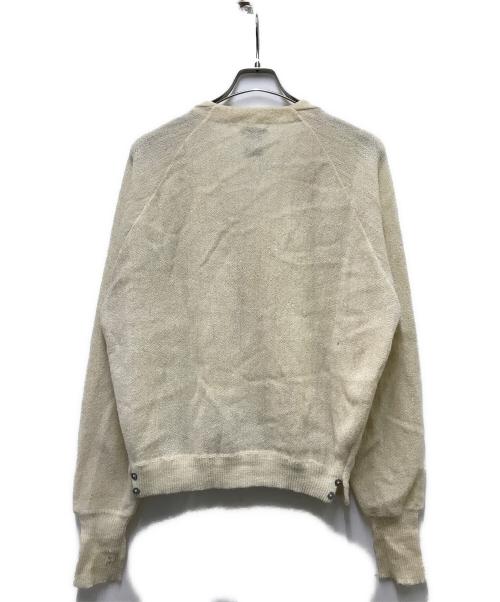 caffys（-）caffys (-) 60s-70s アルパカカーディガン ホワイト サイズ:Mの古着・服飾アイテム