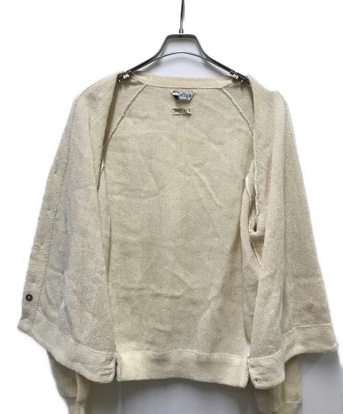caffys（-）caffys (-) 60s-70s アルパカカーディガン ホワイト サイズ:Mの古着・服飾アイテム
