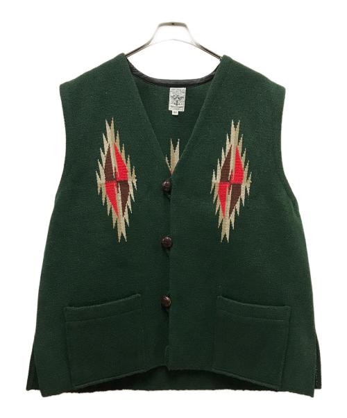 ORTEGA's（オルテガ）ORTEGA'S (オルテガ) ウールチマヨベスト グリーン サイズ:４０の古着・服飾アイテム