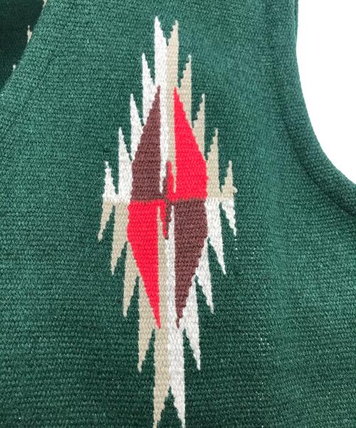 ORTEGA's（オルテガ）ORTEGA'S (オルテガ) ウールチマヨベスト グリーン サイズ:４０の古着・服飾アイテム