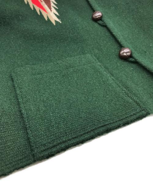 ORTEGA's（オルテガ）ORTEGA'S (オルテガ) ウールチマヨベスト グリーン サイズ:４０の古着・服飾アイテム