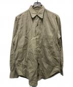 US ARMYユーエスアーミー）の古着「コットンポプリンシャツ」｜ベージュ