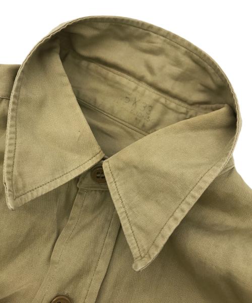 US ARMY（ユーエスアーミー）US ARMY (ユーエスアーミー) コットンポプリンシャツ ベージュ サイズ:-の古着・服飾アイテム