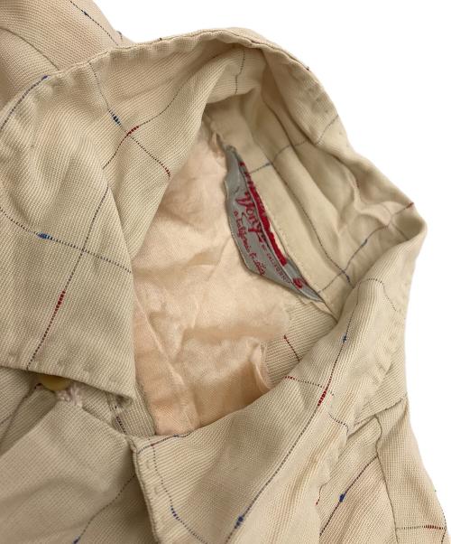 DON JUAN（ドン・ファン）DON JUAN (ドン・ファン) 50s‐60s レーヨンループカラーシャツ ベージュ サイズ:Lの古着・服飾アイテム