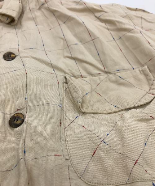 DON JUAN（ドン・ファン）DON JUAN (ドン・ファン) 50s‐60s レーヨンループカラーシャツ ベージュ サイズ:Lの古着・服飾アイテム