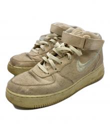 NIKE×stussy（ナイキ×ステューシー）の古着「Air Force 1 Mid "Fossil Stone"」｜アイボリー