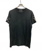 BILL WALL LEATHERビルウォールレザー）の古着「スカルプリントTシャツ」｜ブラック