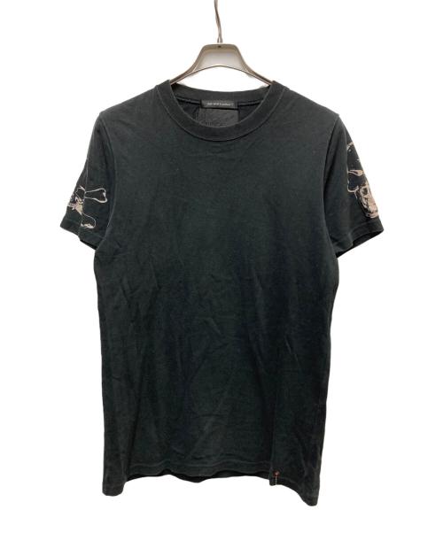 BILL WALL LEATHER（ビルウォールレザー）BILL WALL LEATHER (ビルウォールレザー) スカルプリントTシャツ ブラック サイズ:46の古着・服飾アイテム