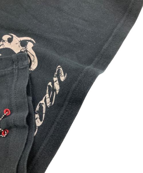 BILL WALL LEATHER（ビルウォールレザー）BILL WALL LEATHER (ビルウォールレザー) スカルプリントTシャツ ブラック サイズ:46の古着・服飾アイテム