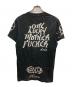 BILL WALL LEATHER (ビルウォールレザー) スカルプリントTシャツ ブラック サイズ:46：14000円