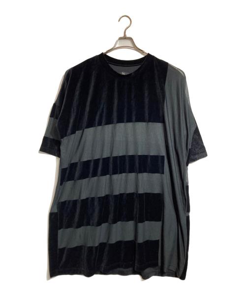 Y's（ワイズ）Y's (ワイズ) ベロアシアーワンピース/半袖 ブラック サイズ:2の古着・服飾アイテム