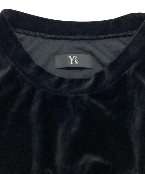 Y's（ワイズ）Y's (ワイズ) ベロアシアーワンピース/半袖 ブラック サイズ:2の古着・服飾アイテム