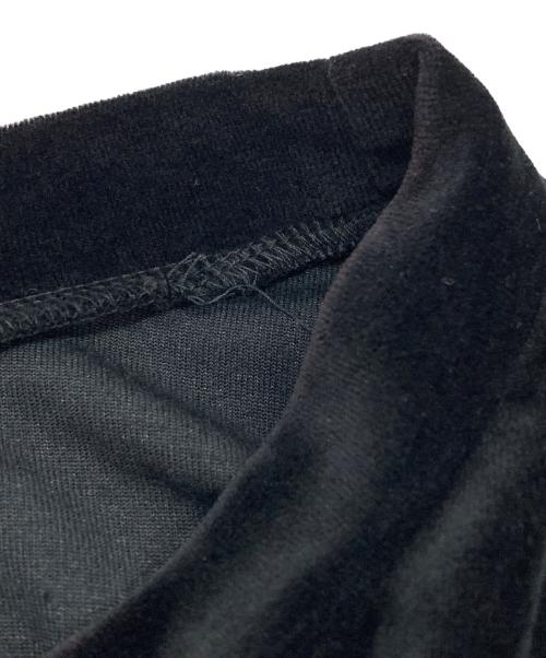 Y's（ワイズ）Y's (ワイズ) ベロアシアーワンピース/半袖 ブラック サイズ:2の古着・服飾アイテム