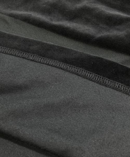 Y's（ワイズ）Y's (ワイズ) ベロアシアーワンピース/半袖 ブラック サイズ:2の古着・服飾アイテム