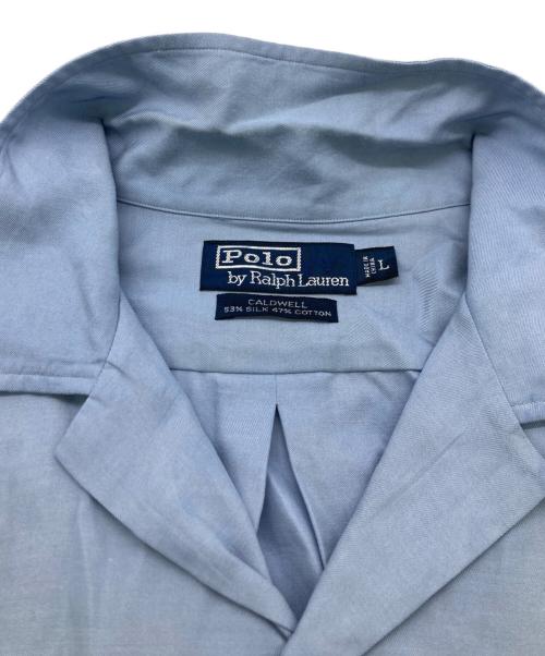 POLO RALPH LAUREN（ポロ・ラルフローレン）POLO RALPH LAUREN (ポロ・ラルフローレン) オープンカラーシャツ ブルー サイズ:Lの古着・服飾アイテム
