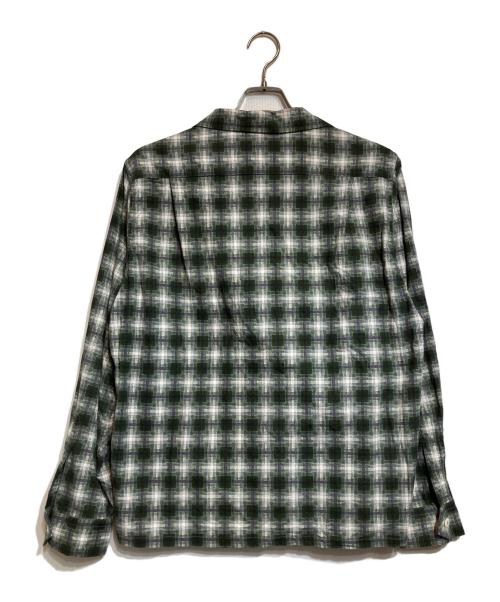 BUTCHER PRODUCTS（ブッチャープロダクツ）BUTCHER PRODUCTS (ブッチャープロダクツ) オンブレプリントネルシャツ/Ombre Check Flannel Shirt グリーン サイズ:15・1/2の古着・服飾アイテム