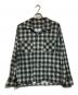 BUTCHER PRODUCTS（ブッチャープロダクツ）の古着「オンブレプリントネルシャツ/Ombre Check Flannel Shirt」｜グリーン