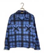 BUTCHER PRODUCTSブッチャープロダクツ）の古着「FLANNEL SHIRT」｜ブルー