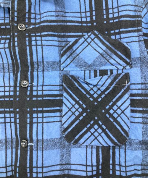 BUTCHER PRODUCTS（ブッチャープロダクツ）BUTCHER PRODUCTS (ブッチャープロダクツ) FLANNEL SHIRT ブルー サイズ:15・1/2の古着・服飾アイテム