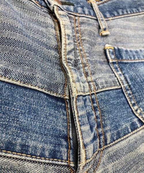 Hysteric Glamour（ヒステリックグラマー）Hysteric Glamour (ヒステリックグラマー) スクラッチフレアウミヘビデニムパンツ インディゴ サイズ:不明の古着・服飾アイテム