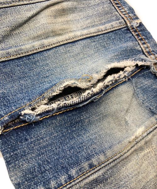 Hysteric Glamour（ヒステリックグラマー）Hysteric Glamour (ヒステリックグラマー) スクラッチフレアウミヘビデニムパンツ インディゴ サイズ:不明の古着・服飾アイテム