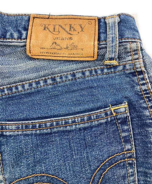 Hysteric Glamour（ヒステリックグラマー）Hysteric Glamour (ヒステリックグラマー) スクラッチフレアウミヘビデニムパンツ インディゴ サイズ:不明の古着・服飾アイテム