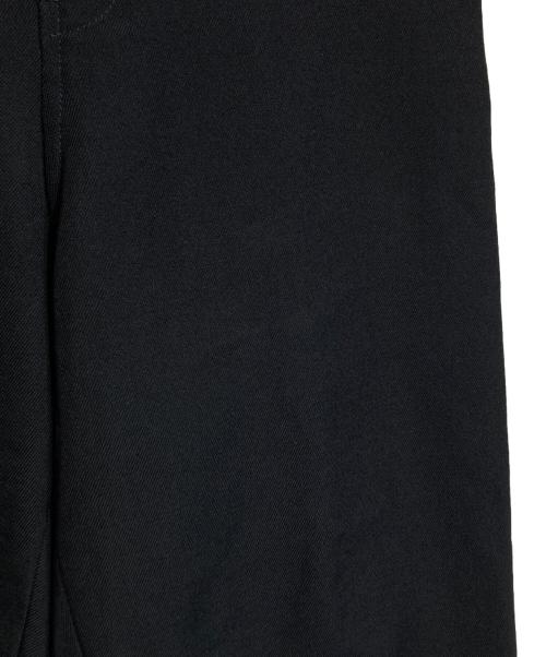 sacai（サカイ）sacai (サカイ) ウエスト切替ベルテッドウールクロップドパンツ ブラック サイズ:1の古着・服飾アイテム