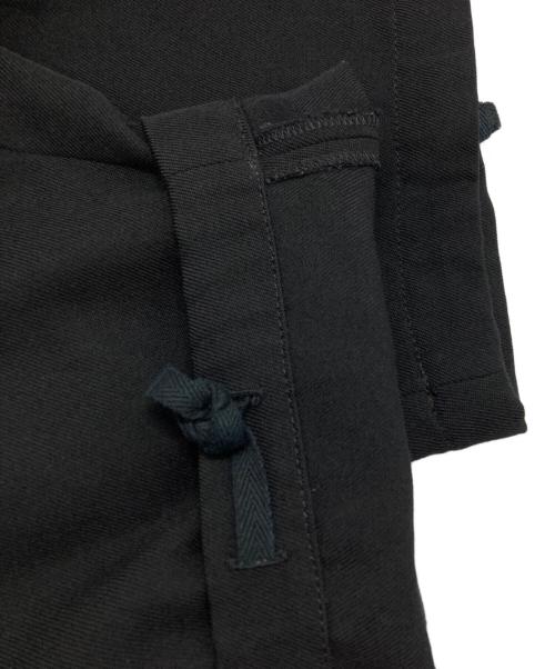 sacai（サカイ）sacai (サカイ) ウエスト切替ベルテッドウールクロップドパンツ ブラック サイズ:1の古着・服飾アイテム