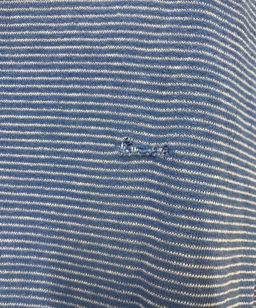 Champion（チャンピオン）Champion (チャンピオン) 60s 3段プリントボーダーカレッジプリントスウェット ブルー サイズ:XLの古着・服飾アイテム