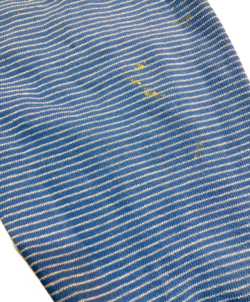 Champion（チャンピオン）Champion (チャンピオン) 60s 3段プリントボーダーカレッジプリントスウェット ブルー サイズ:XLの古着・服飾アイテム