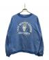 Champion（チャンピオン）の古着「60s 3段プリントボーダーカレッジプリントスウェット」｜ブルー