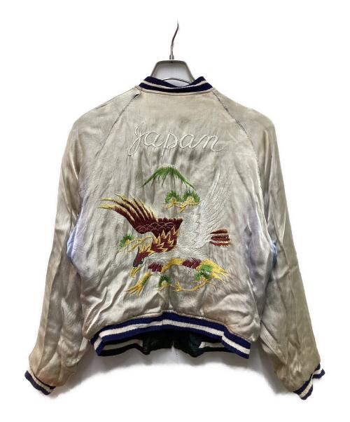 USED（ユーズド）USED (ユーズド) 鷲 富士 日本地図 スカジャン ブラック×ホワイト サイズ:-の古着・服飾アイテム