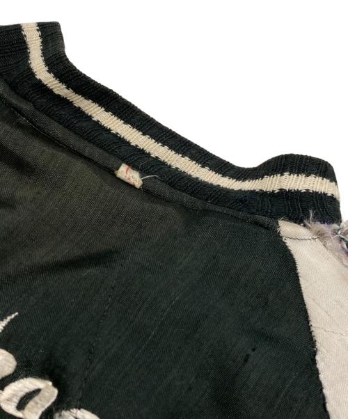 USED（ユーズド）USED (ユーズド) 鷲 富士 日本地図 スカジャン ブラック×ホワイト サイズ:-の古着・服飾アイテム
