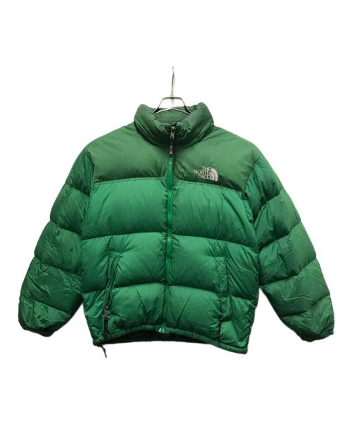 THE NORTH FACE（ザ ノース フェイス）THE NORTH FACE (ザ ノース フェイス) 00Sセンターロゴヌプシダウンジャケット グリーン サイズ:Mの古着・服飾アイテム