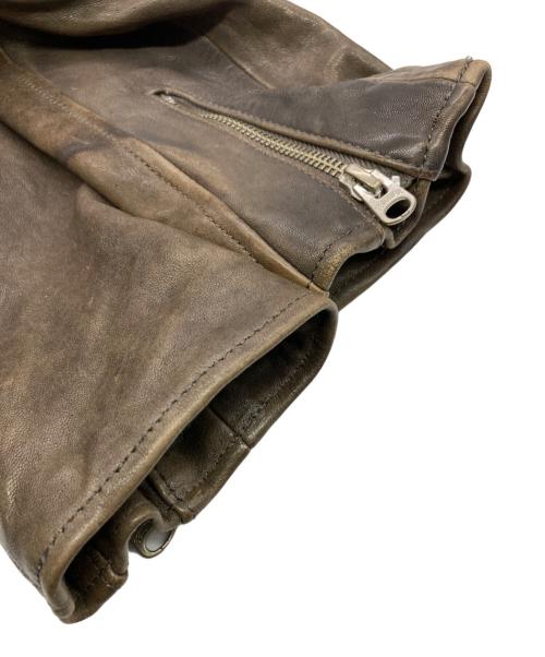 beautiful people（ビューティフルピープル）beautiful people (ビューティフルピープル) ライダースジャケット ブラウン サイズ:150の古着・服飾アイテム