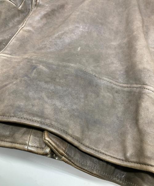 beautiful people（ビューティフルピープル）beautiful people (ビューティフルピープル) ライダースジャケット ブラウン サイズ:150の古着・服飾アイテム