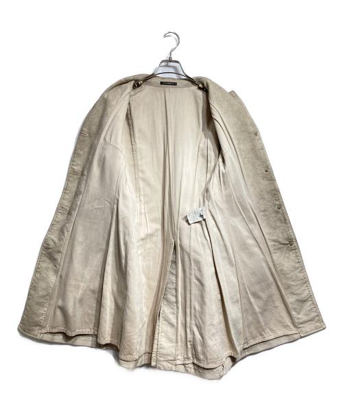 C.P COMPANY（シーピーカンパニー）C.P COMPANY (シーピーカンパニー) コーティングチェスターコート/Coated Chesterfield coat ベージュ サイズ:42の古着・服飾アイテム