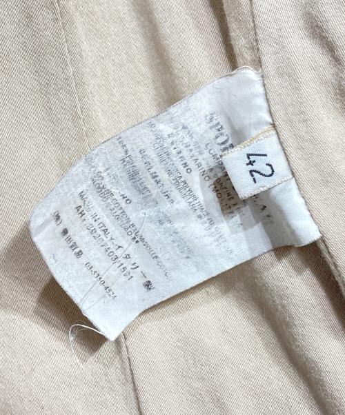 C.P COMPANY（シーピーカンパニー）C.P COMPANY (シーピーカンパニー) コーティングチェスターコート/Coated Chesterfield coat ベージュ サイズ:42の古着・服飾アイテム