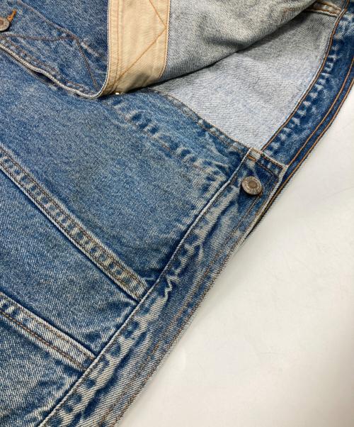 ST JOHN'S BAY（セントジョンズベイ）ST JOHN'S BAY (セントジョンズベイ) レザーカラーデニムジャケット インディゴ サイズ:XXLの古着・服飾アイテム