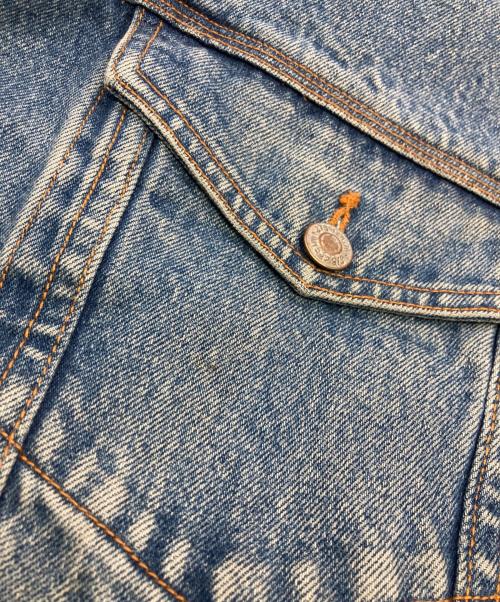 ST JOHN'S BAY（セントジョンズベイ）ST JOHN'S BAY (セントジョンズベイ) レザーカラーデニムジャケット インディゴ サイズ:XXLの古着・服飾アイテム