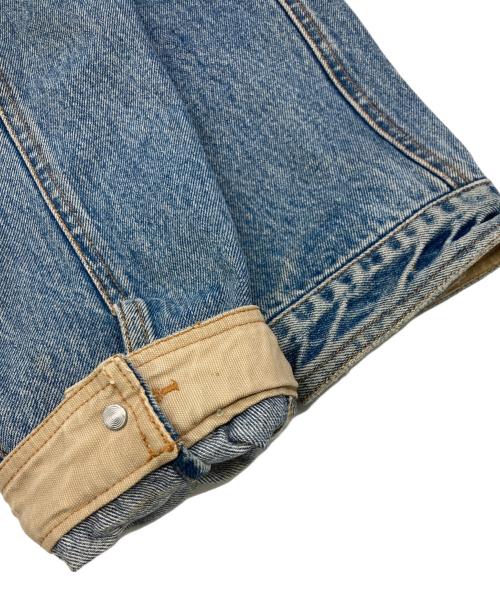 ST JOHN'S BAY（セントジョンズベイ）ST JOHN'S BAY (セントジョンズベイ) レザーカラーデニムジャケット インディゴ サイズ:XXLの古着・服飾アイテム