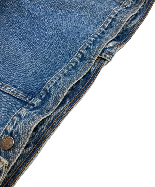 ST JOHN'S BAY（セントジョンズベイ）ST JOHN'S BAY (セントジョンズベイ) レザーカラーデニムジャケット インディゴ サイズ:XXLの古着・服飾アイテム