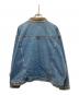 ST JOHN'S BAY (セントジョンズベイ) レザーカラーデニムジャケット インディゴ サイズ:XXL：7000円
