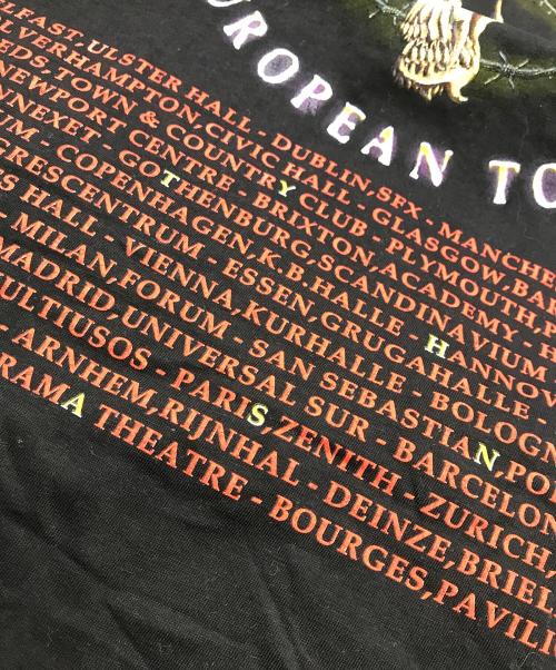 USED（ユーズド）USED (ユーズド) 1995 TOURバンドTシャツ ブラック サイズ:Ｌの古着・服飾アイテム