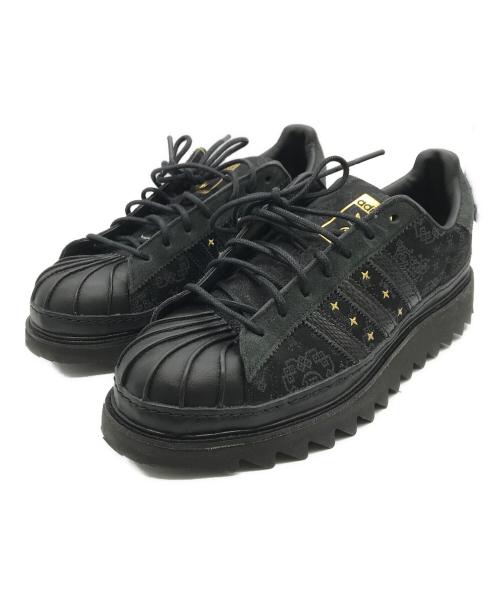 adidas（アディダス）adidas (アディダス) CLOT (クロット) CLOT SUPERSTAR LNY ブラック サイズ:US10 1/2の古着・服飾アイテム