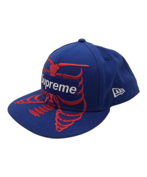 SUPREME（シュプリーム）SUPREME (シュプリーム) New Era (ニューエラ) Bones Box Logo ブルー サイズ:7 1/2の古着・服飾アイテム