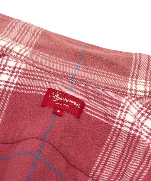 SUPREME（シュプリーム）Supreme (シュプリーム) Faded Plaid Flannel Zip Up Shirt ピンク サイズ:Ｍの古着・服飾アイテム