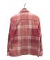 Supreme (シュプリーム) Faded Plaid Flannel Zip Up Shirt ピンク サイズ:Ｍ：10000円