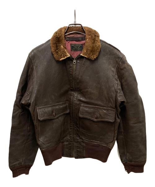 U'S NAVY（アメリカ海軍）U'S NAVY (アメリカ海軍) 40S AN-J-3Aフライトジャケット ブラウン サイズ:38の古着・服飾アイテム