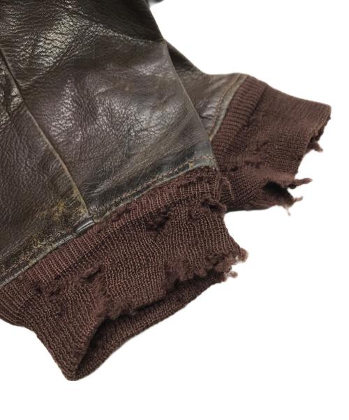 U'S NAVY（アメリカ海軍）U'S NAVY (アメリカ海軍) 40S AN-J-3Aフライトジャケット ブラウン サイズ:38の古着・服飾アイテム